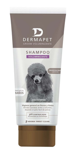Imagen 1 de 2 de Shampoo Para Mascotas, Dermapet, Voluminizante Pomo 250ml 