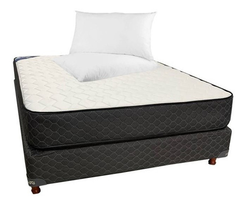 Imagen 1 de 2 de Sommier Priero Spring 2 Plazas 190 X 140 + 2 Almohadas Cuota