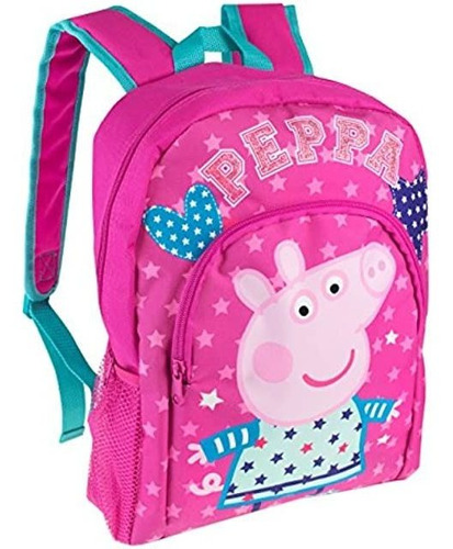 Peppa Pig Mochila Peppa Pig Para Niñas, Rosado, Talla Única