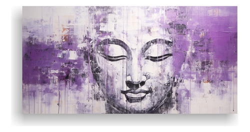 100x50cm Cuadro Vida Buddha Estilo Estilo Óleo Lienzo Moder