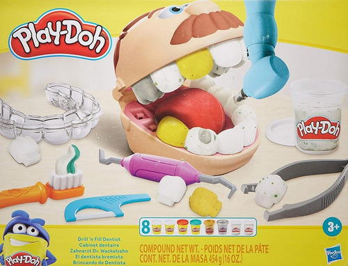 Imagem 1 de 5 de Conjunto Massa De Modelar - Play-doh - Dentista -