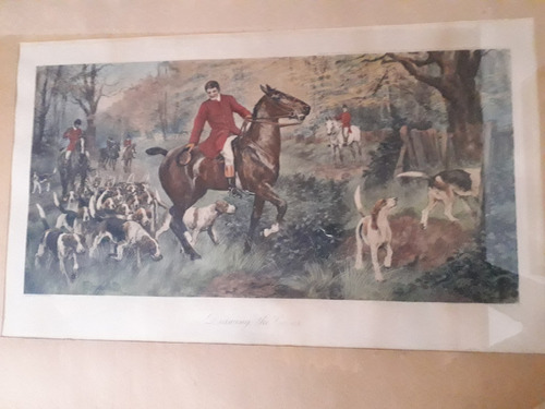 Grabado Ingles; Una Epoca Que No Volvera: Caza Del Zorro