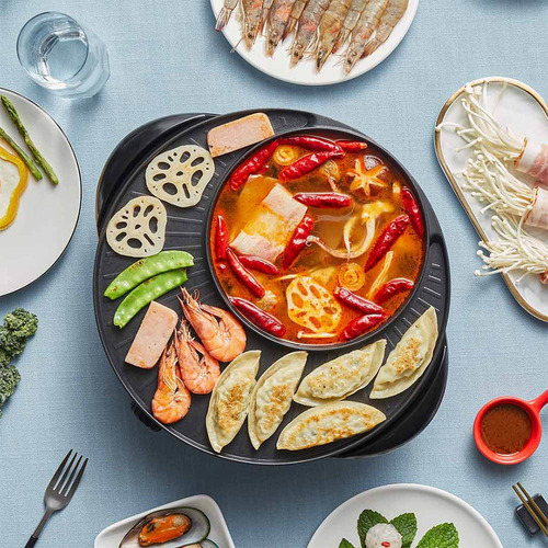 Xiaomi Liven Parrilla De Barbacoa Eléctrica Y Olla Caliente