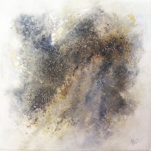 Cuadro  Minerales Ii , Acrílico Sobre Tela 50 X 50 Cm.