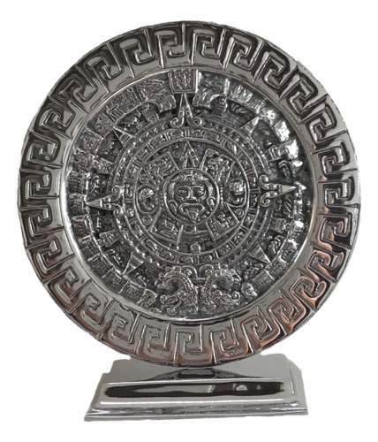 Calendario Azteca Con Base Pewter 