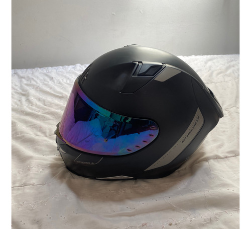 Casco Para Moto Mt Helmets Revenge 2 Polarizado L Negro Mate