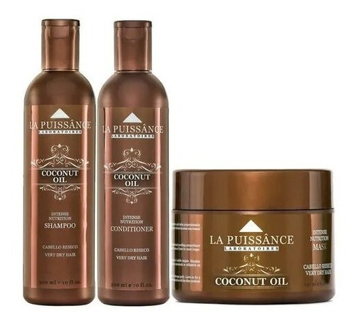 La Puissance Kit Coconut Shampoo + Acondicionador + Crema