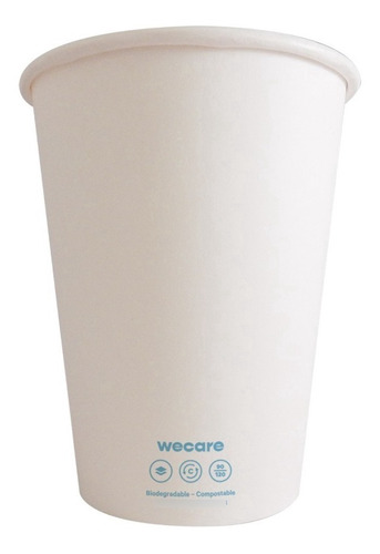 Vaso Termico Desechable Y Biodegradable De 12 Oz - 1000 Pzs