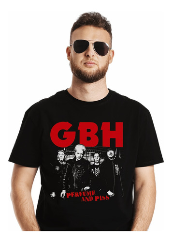 Polera Gbh Perfume And Piss Punk Impresión Directa