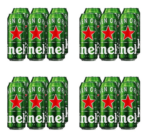 Imagen 1 de 10 de Heineken . Cerveza . 473ml X 24 - Tomate Algo® -