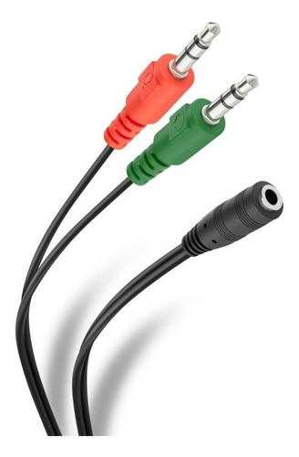 Cable 2 Plug 3.5mm Estéreo A Jack 3.5mm Diadema Trrs Steren