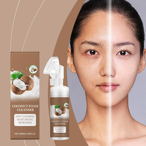 Un Limpiador Facial En Espuma De Coco De 100 Ml Que Limpia S