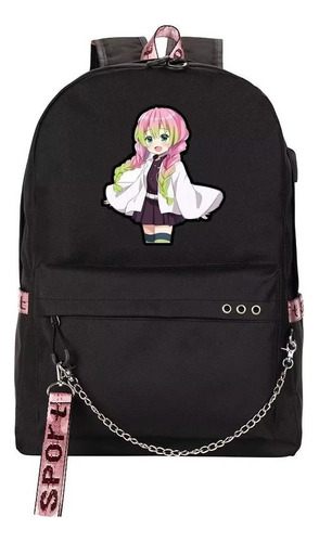 Mochilas De Estudiante Demon Slayer Con Puerto De Carga Usb