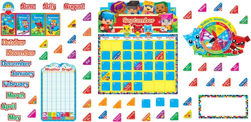 Bulletin Board Calendar Block Stars