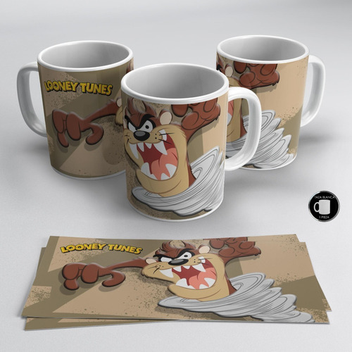 Taza Blanca 11 Oz / Looney Toons , Taz , M05 (1 Pz)