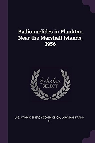 Radionuclides In Plankton Near The Marshall Islands, 1956