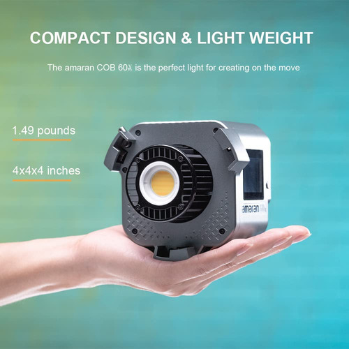 Lámpara Led De Vídeo Aputure Amaran Cob, 60 X S, Soporte Bow