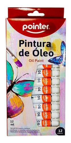 Pintura Al Óleo, Pointer Caja X 12 Tubos De 12 Ml