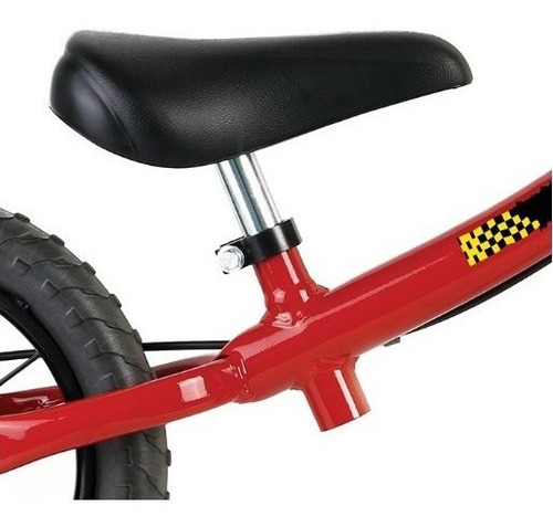 Bicicleta Infantil Sem Pedal Balance Vermelha Nathor