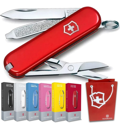 Canivete Suiço Original Victorinox Classic 7 Funções Cores