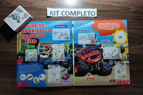 Álbum De Figurinhas Blaze Completo Para Colar (Usado)