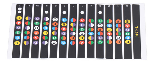 Pegatizas De Diapasón De 10 Hojas De Guitarra Trastes De