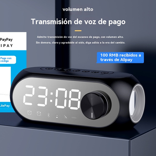 Mini Reloj Portátil Con Altavoz Bluetooth