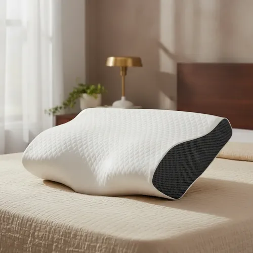 Travesseiro Cervical Ortopédico Espuma Viscoelástica Branco