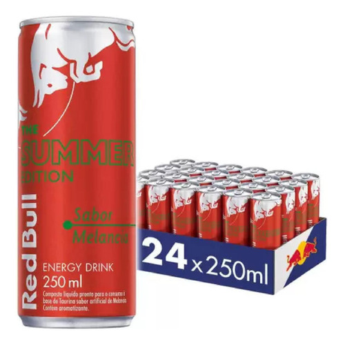 Energético Red Bull Energy Drink Melancia 250ml - 24 Latas