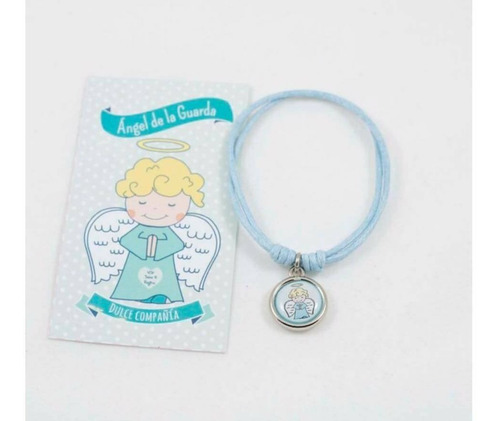 Salve Regina Pulsera Virgen Niña Color Rosa Diámetro 10 Cm Largo 20 Cm