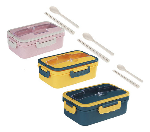 Fiambrera Bento Portátil Contenedor De Comida A Prueba De