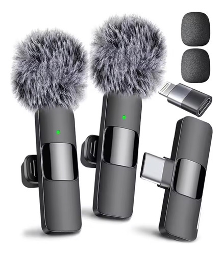 Micrófono Inalámbrico Para Celular,plug & Play,2pcs