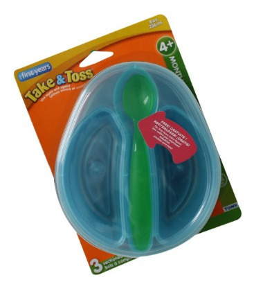 Topper De Bebe Con Tapa Hermética Con 2 Divisiones Tomy