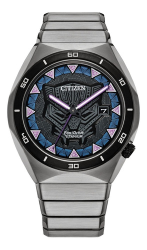 Reloj Hombre Citizen Marvel Aw1668-50w Black Panther Wakanda