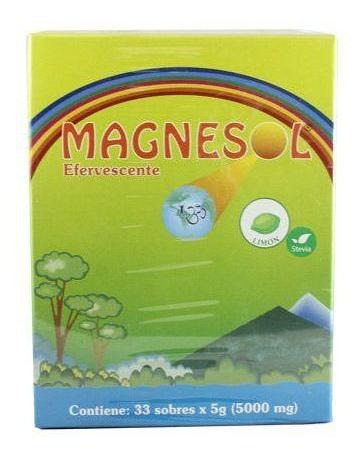 Imagen 1 de 3 de Magnesol Polvo Efervecente Limon Sob/5 G Caja Con 32 Unidade