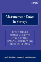 Comprar Libro Measurement Errors In Surveys - Paul P. Biemer