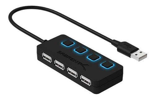 Adaptador Hub Multipuerto Usb 2.0 Multiplicador 4 Puertos