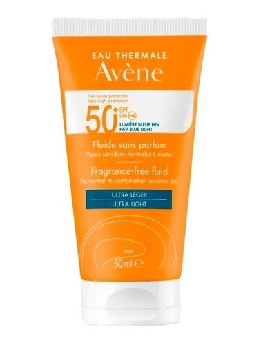 Avene Fluido Ultra Sin Color Pieles Mixtas Fpf50+ X 50 Ml