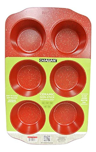 Molde Para Muffins Casaware 6 Tazas Antiadherente Recubierto