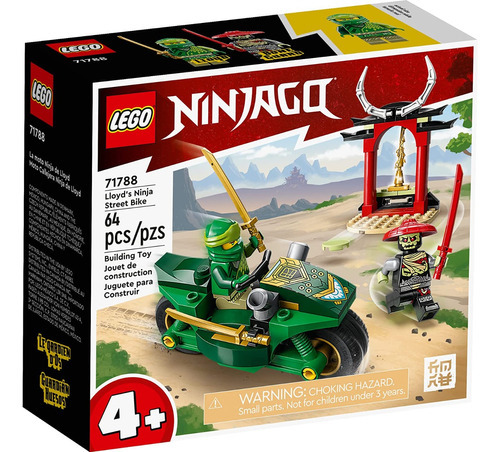 Kit Lego Ninjago Moto Callejera Ninja De Lloyd 71788 Cantidad de piezas 64