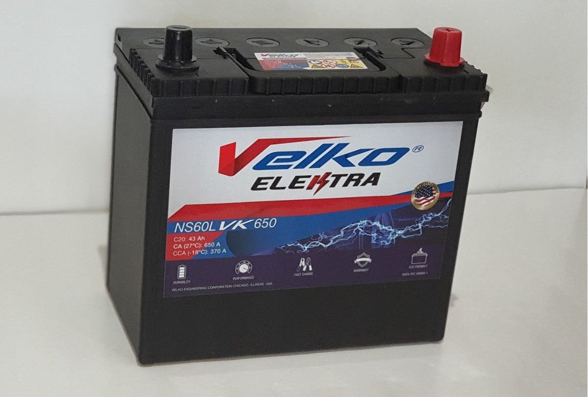 Bateria Velko 45mr 650amp Spark Matiz Toyota Corolla Yaris