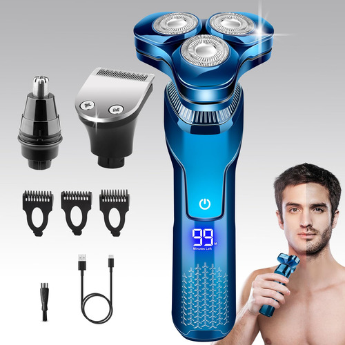 Maquinilla De Afeitar Electrica Para Hombres, Afeitadora Ele