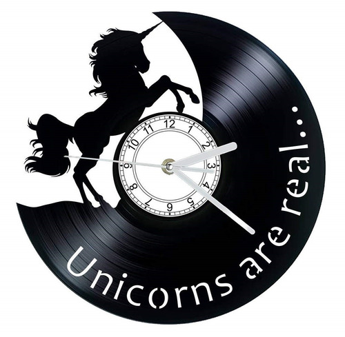 Reloj Corte Laser 2023 Fantasia Silueta Unicornio Luna
