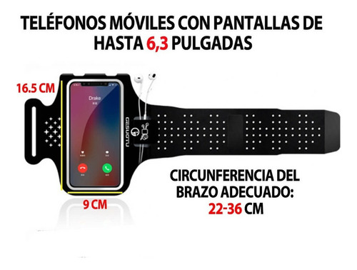 K Funda Brazalete Deportivo Celular Correr Brazo Ejercicio