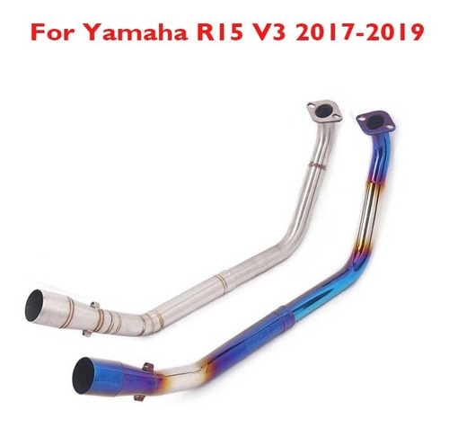 Para Yamaha R15 V3 2017-2019 Tubo De Conexión De Escape