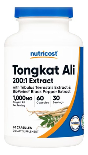 Tongkat Ali 1000mg 60 Cap - Unidad a $2106