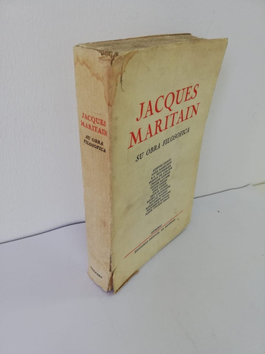 Imagen 2 de 4 de Libros Jacques Maritain Su Obra Filosófica / Varios Autores