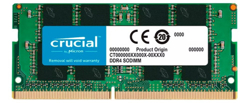 Memoria Ram Crucial 8gb Ddr4-2400 Sodimm Ct8g4sfs824a