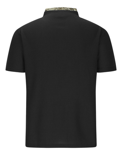 Camiseta Básica Casual Para Hombre Con Cuello Alto Y Cuello