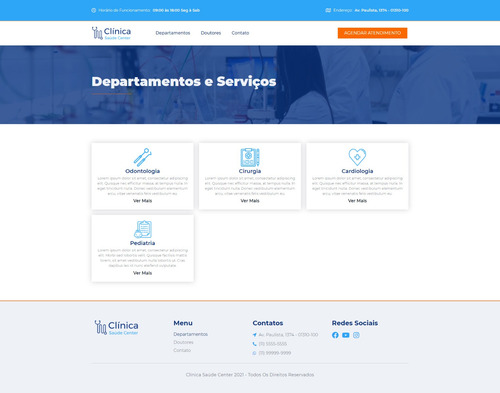 Imagem 3 de 6 de Site Para Clínica Médicas + Agendamento Online